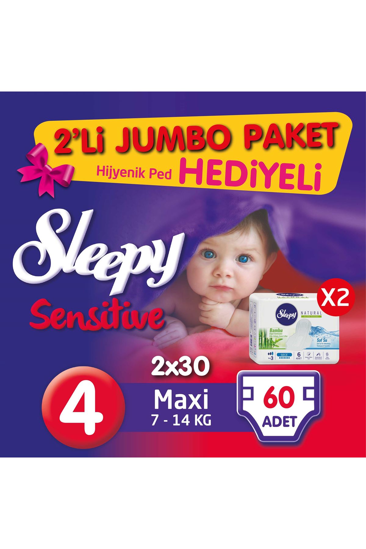 Sleepy Bebek Bezi Ikili Jumbo 2 Beden 84 Adet Fiyati